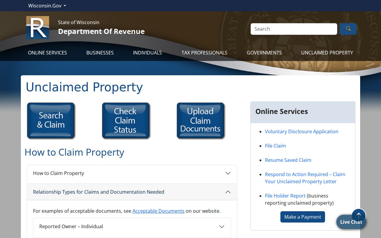 Milwaukee County resident lookup with Wisconsin unclaimed property search